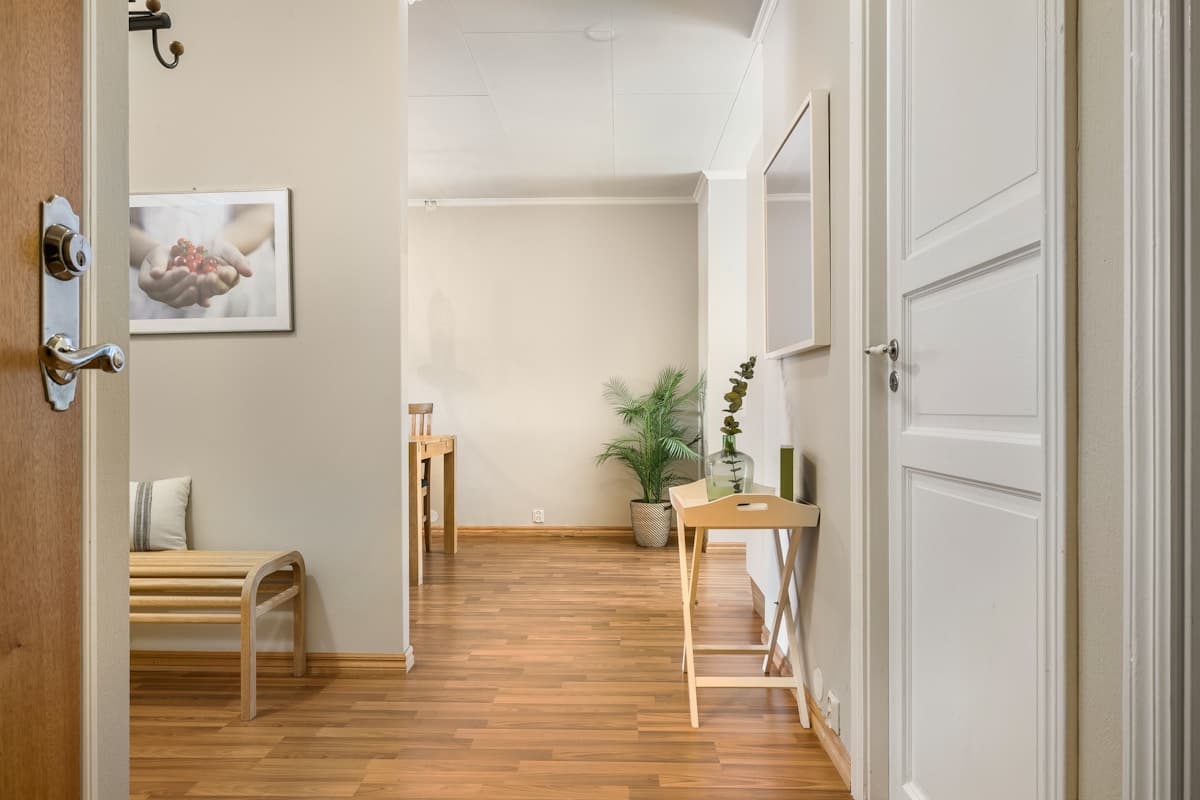 Sacramento home hallway with new interior doors installed